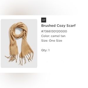 NWT Gap Brushed Cosy Scarf